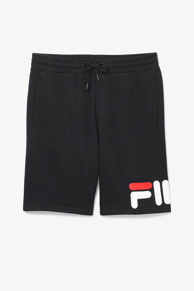 Fila Shorts Zeshawn Mens Black - India NUH-641579